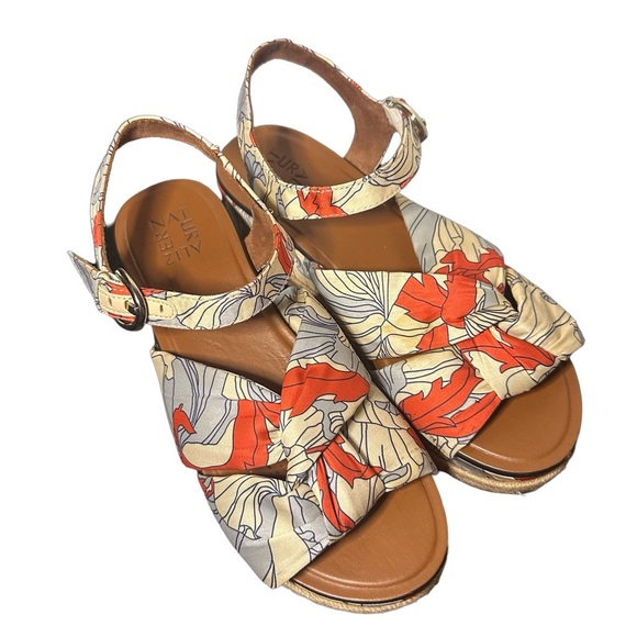 Naturalizer Platform Floral Sandals Size 9 - Picture 2 of 12
